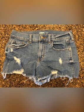 Old Navy Light Blue Distressed Denim Cutoff Shorts